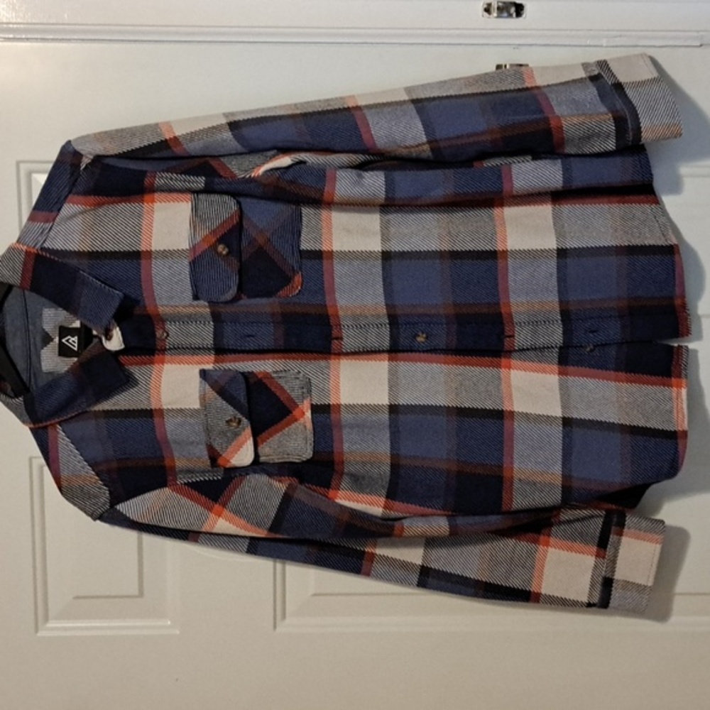 RIPZONE MEN'S PLAID SHIRT- SIZE LARGE